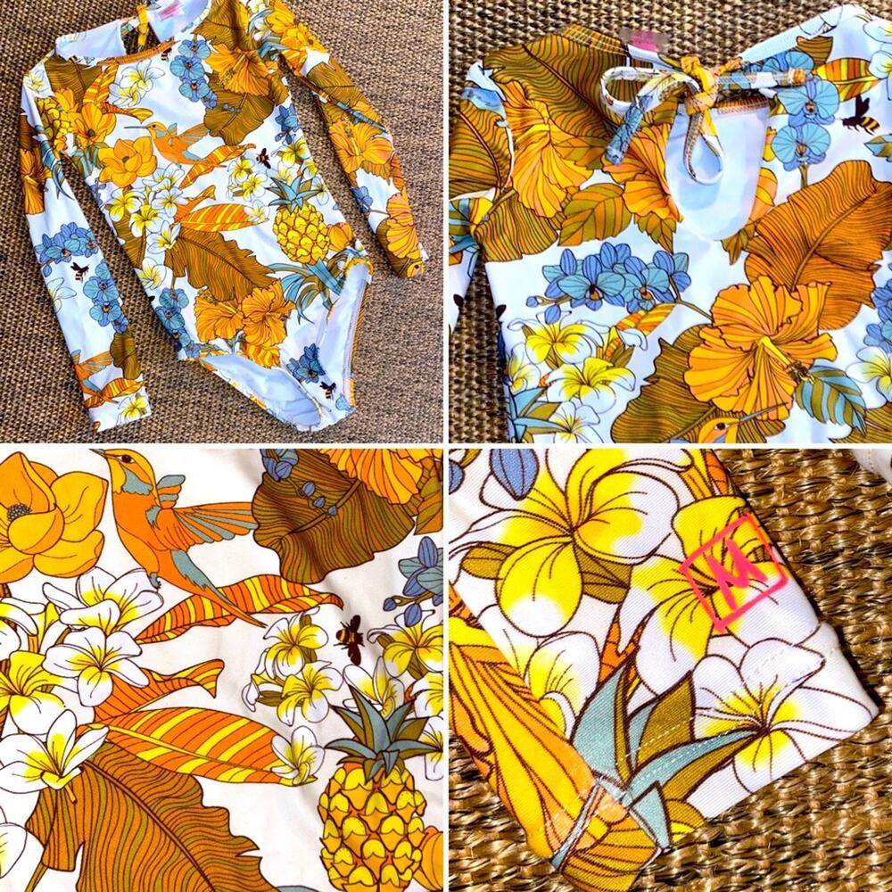 MUNSTER KIDS $85 Sold Out Girls Munster Lila Paddlesuit Waimea Valley sz 3 NWOT